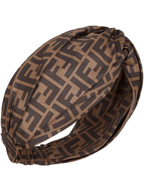 fendi fur headband|fendi ff motif headband.